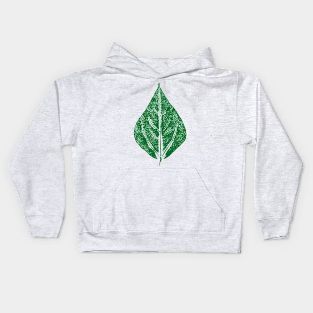 Bean Leaf Kids Hoodie by Nikokosmos